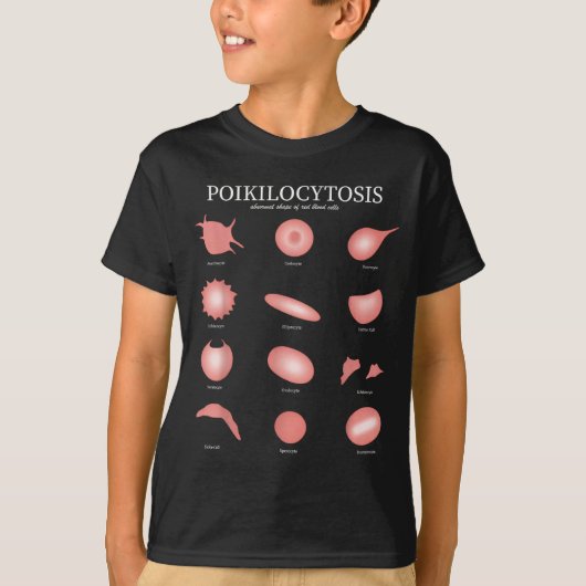 血液学 赤血球 研究室 科学技術 血液 Tシャツ (正面)