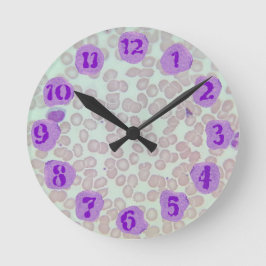 血液学， RBC, WBCクロック ラウンド壁時計