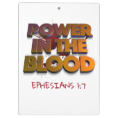 血液救済メッセージにおけるキリスト教権力 クリップボード (裏面)