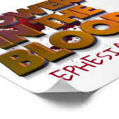 血液救済メッセージにおけるキリスト教権力 ポスター (角)