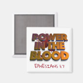 血液救済メッセージにおけるキリスト教権力 マグネット (正面/裏面)