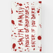 血液浸血ハンドプリントカスタムハロウィーン 横断幕 (縦)