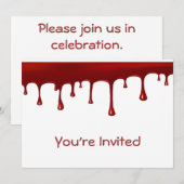 血液滴セット 招待状 (正面/裏面)