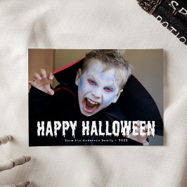 血液滴下ハッピーハローウィン写真 シーズンカード