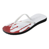 血液滴下ホラーハロウィーンデザイン ビーチサンダル (アングル)