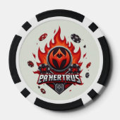 血液炎チップ：BD節で鍛造された力 ポーカーチップ (裏面)