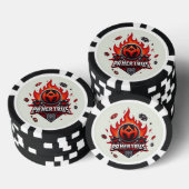 血液炎チップ：BD節で鍛造された力 ポーカーチップ (積み重ね)