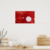 血液細胞を顕微鏡で見る ポスター (キッチン)