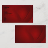 血液赤いハート名刺 名刺 (正面/裏面)