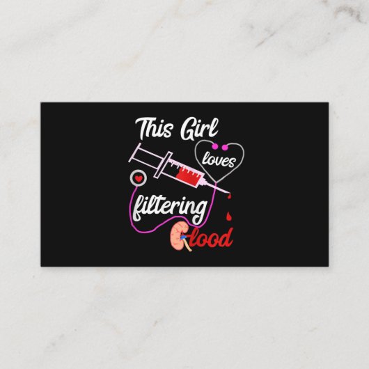 血液透析を好む少女ナース 名刺 (正面)