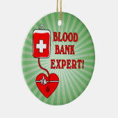 血液銀行の専門家 セラミックオーナメント (右)