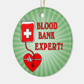 血液銀行の専門家 セラミックオーナメント (左)