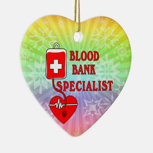 血液銀行の専門家 セラミックオーナメント (右)