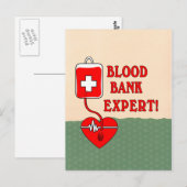 血液銀行の専門家 ポストカード (正面/裏面)