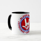 血液銀行の専門研究所の技術の愛 マグカップ (正面左)