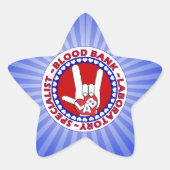 血液銀行の専門研究所の技術の愛 星シール (正面)