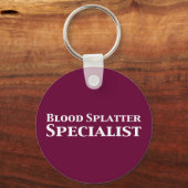 血液(ばちゃばちゃ)跳ねるの専門家の贈り物 キーホルダー (正面)