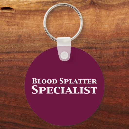 血液(ばちゃばちゃ)跳ねるの専門家の贈り物 キーホルダー (正面)