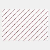 血液（ばちゃばちゃ）跳ねるピンストリップギフトラップシート ラッピングペーパーシート (正面2)