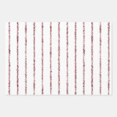 血液（ばちゃばちゃ）跳ねるピンストリップギフトラップシート ラッピングペーパーシート (正面)