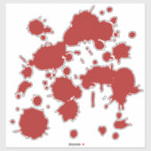 血液(ばちゃばちゃ)跳ねるヘーターハロウィン シール (シート)