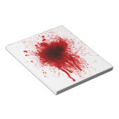 血液(ばちゃばちゃ)跳ねるリアル ノートパッド (アングル)