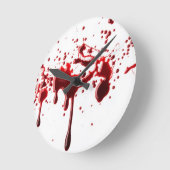 血液（ばちゃばちゃ）跳ねる3 ラウンド壁時計 (傾斜)