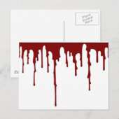 血液（ばちゃばちゃ）跳ねる5 ポストカード (正面/裏面)