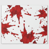 血液（ばちゃばちゃ）跳ねる ラッピングペーパー (フラット)