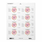 血清モダン標識 ラベル (フルシート)