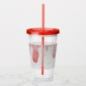 血滴下スパークモノグラムの名 アクリルタンブラー (右)