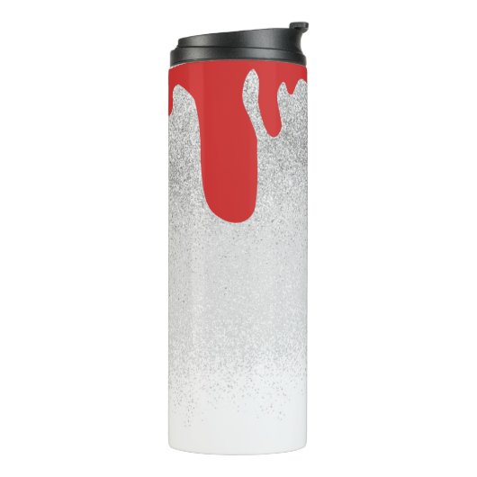 血滴下スパークモノグラムの名 タンブラー (回転左)