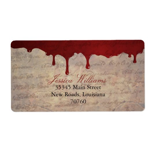 血滴 ラベル (正面)