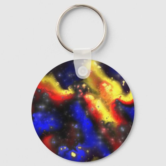 血漿フラクタルパターン キーホルダー (正面)