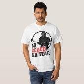 血無し汚れたラクロスのティー無し Tシャツ (正面フル)
