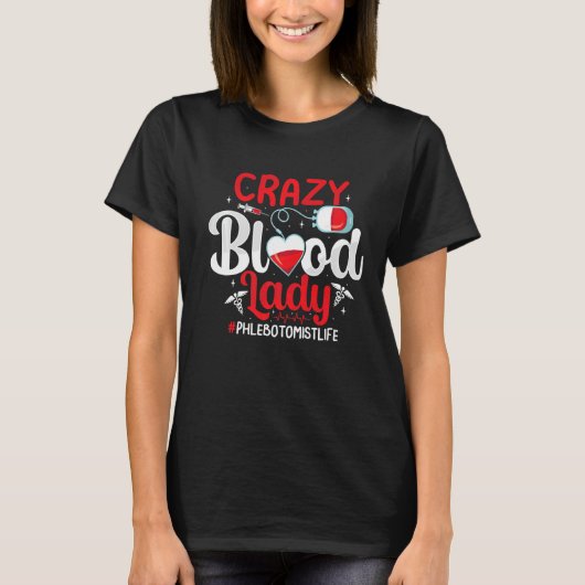 血熱狂する副腎摘出おもしろい術フロボトミストノール Tシャツ (正面)