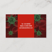 血球および細菌の名刺 名刺 (裏面)