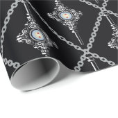 血球パターン ラッピングペーパー (ロールコーナー)