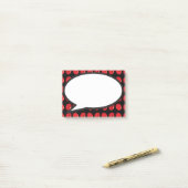 血球発話バブル ポストイット (デスク上)