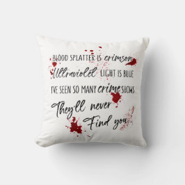 血痕は紅い 暗い殺人事件の謎 クッション