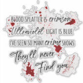 血痕は紅い 暗い殺人事件の謎 シール (正面)