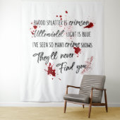 血痕は紅い 暗い殺人事件の謎 タペストリー (インサイチュ)