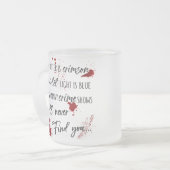 血痕は紅い 暗い殺人事件の謎 フロストグラスマグカップ (正面左)