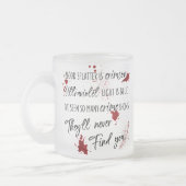 血痕は紅い 暗い殺人事件の謎 フロストグラスマグカップ (左)