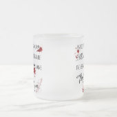 血痕は紅い 暗い殺人事件の謎 フロストグラスマグカップ (中央)