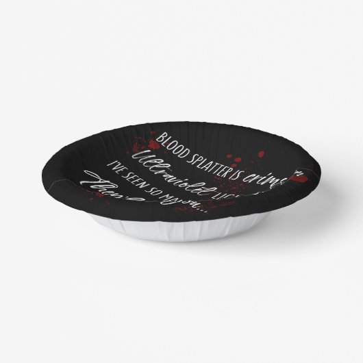 血痕は紅い 暗い殺人事件の謎 ペーパーボウル (傾斜あり)