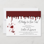 血痕は紅い 暗い殺人事件の謎 招待状 (正面)