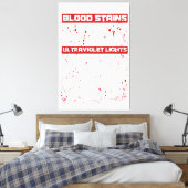 血痕は赤い紫外線は青H キャンバスプリント (インサイチュ (寝室))