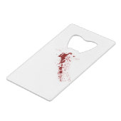 血痕は赤、紫外線は青 クレジットカード栓抜き (裏面アングル)