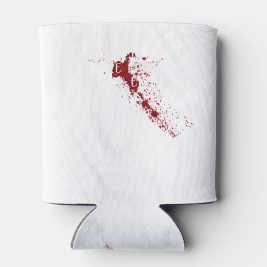 血痕は赤、紫外線は青 缶クーラー (裏面)